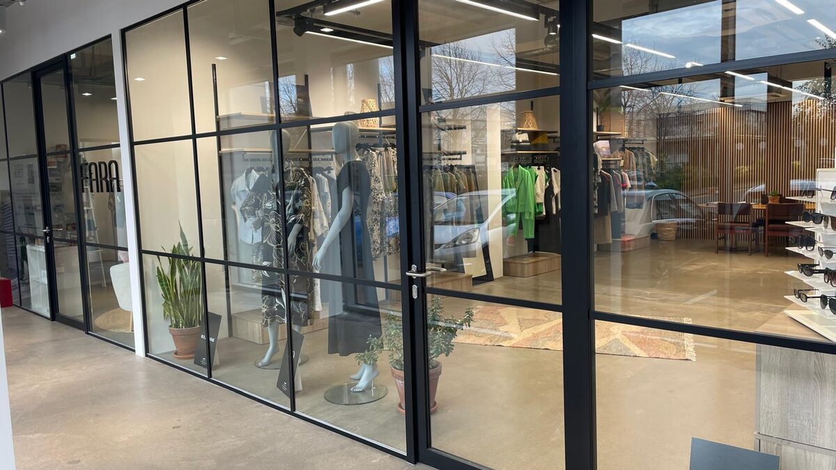 Elevation Agencies showroom in Fashion City Dublin with womenswear rails for boutique buyers
